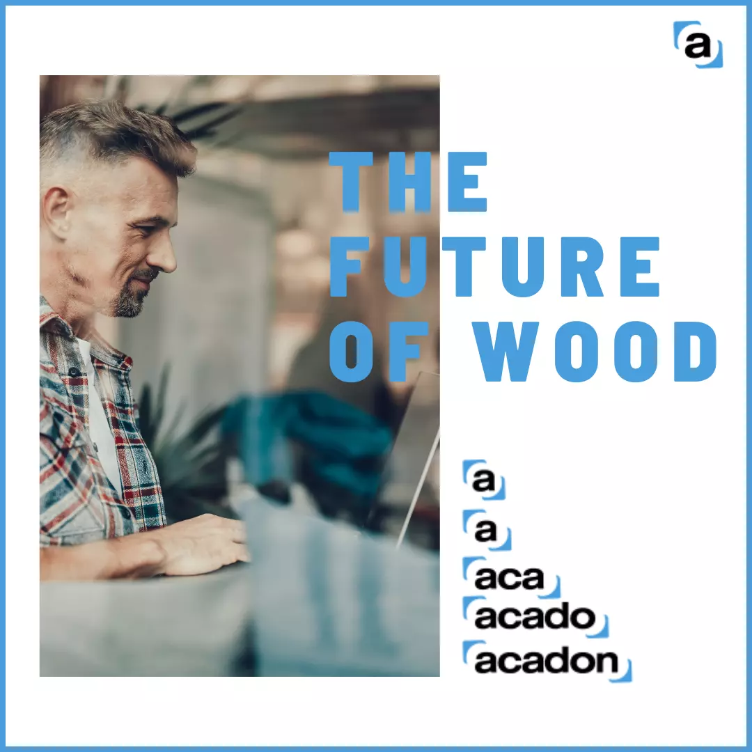 Das Rebranding der Acadon AG stellt die Zukunft des Holzes vor.